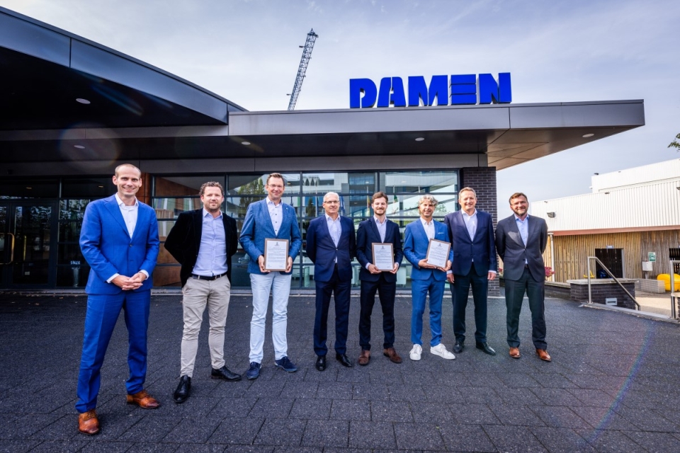 Class and flag state AiP for Damen’s methanol workboats