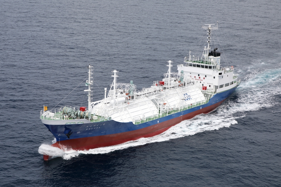 NEDO project delivers demo ship for liquefied CO2 transport