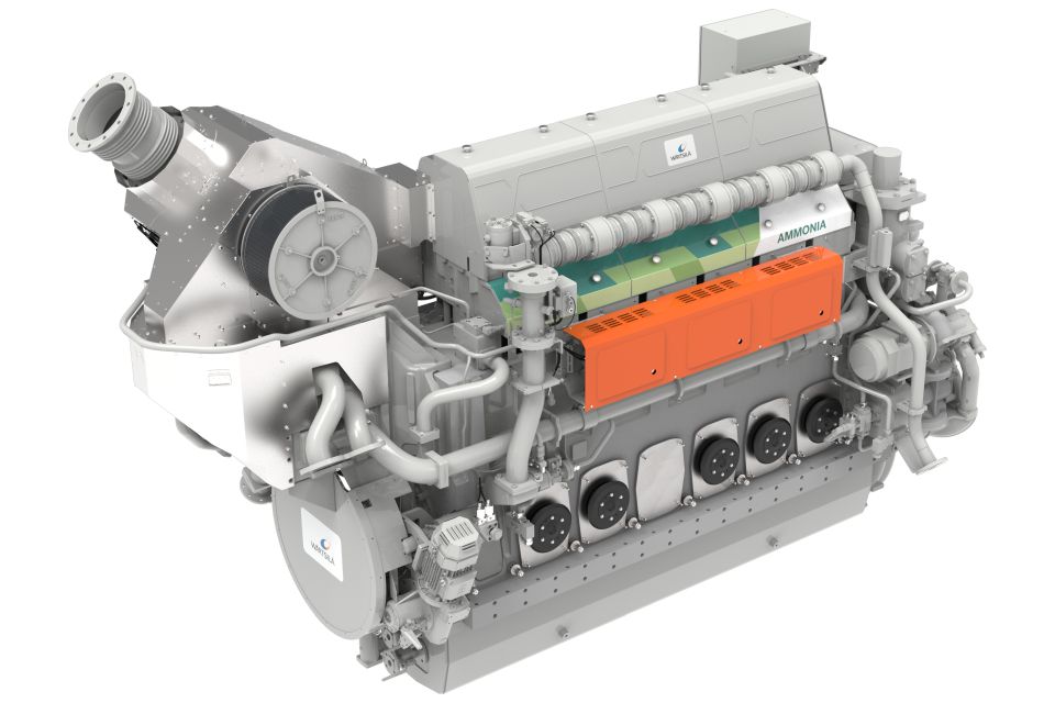 Wärtsilä launches world’s first 4-stroke ammonia engine