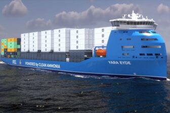 Yara Eyde, first container ship on ammonia
