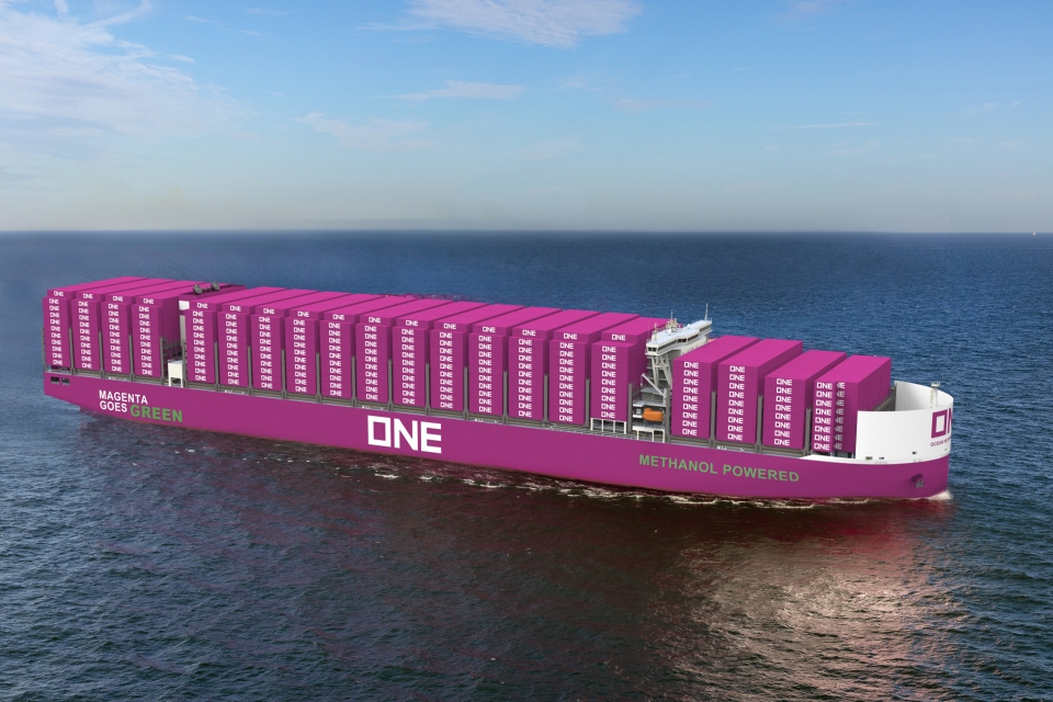 ONE orders twelve methanol dual-fuel container ships