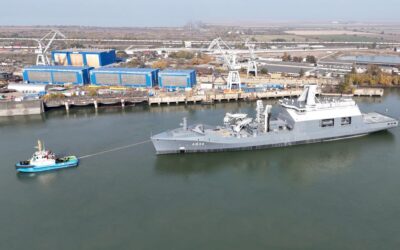 New Dutch Combat Support Ship on sea trials