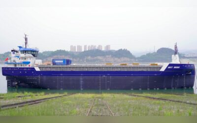 First Damen Combi Freighters 5000 on maiden voyage