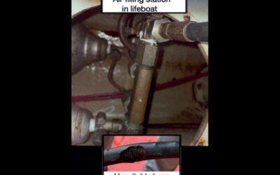 High pressure hose whip causes eye injury on board tanker