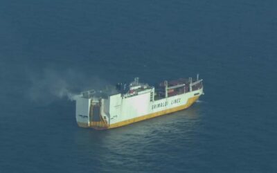 Ro-Ro ship salvaged from Channel after fire