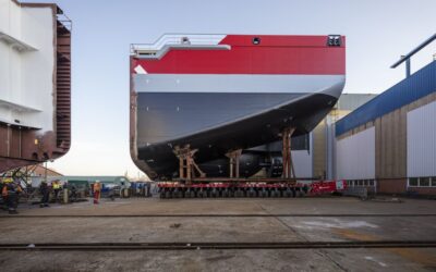 Wagenborg transports aft ship of its first CO2 carrier