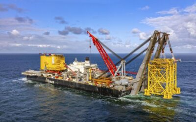 Pioneering Spirit delivers offshore wind converter