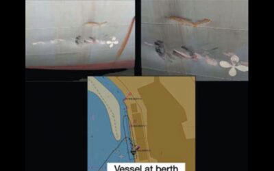 Docking difficulty results in vessel damage