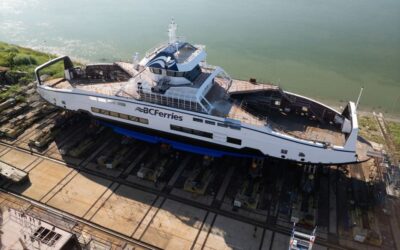 VIDEO: Damen launches another ferry for BC Ferries