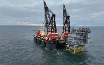 VIDEO: Heerema’s Sleipnir installs giant converter station