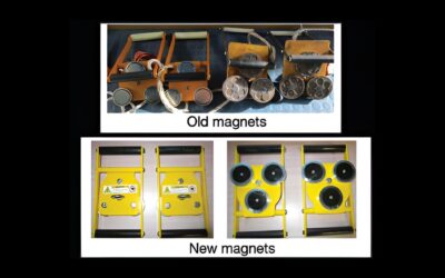 Diminishing magnet strength for pilot ladder anchors