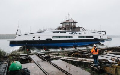 Damen launches third electric-ready ferry for BC Ferries