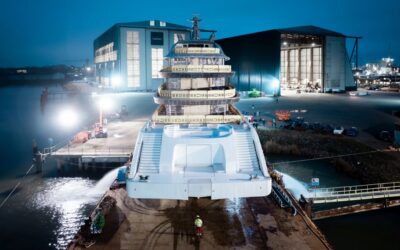 Oceanco moves 80-m yacht to Alblasserdam for outfitting