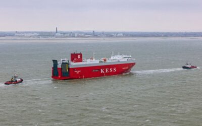 Wagenborg assists car carrier after fire in the North Sea