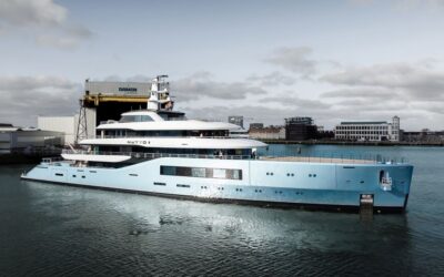 Damen launches second Amels 80 yacht in Vlissingen