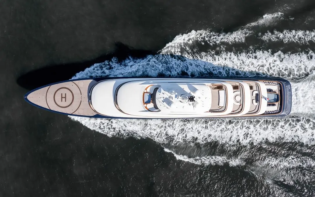 Project 1014 on sea trials, photo by Feadship 2