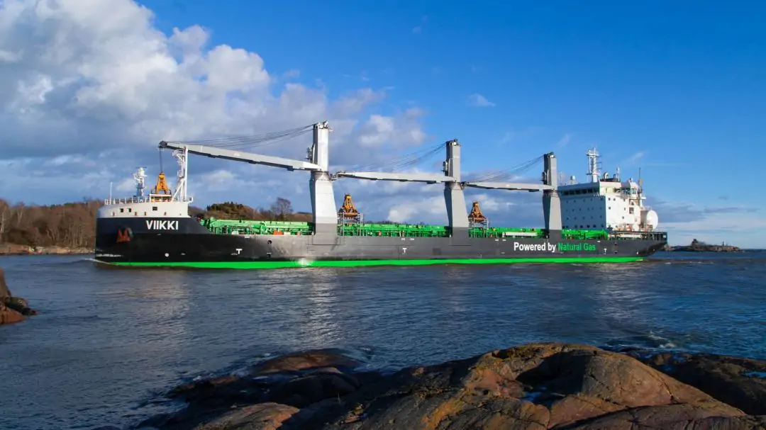 ESL Shipping’s MS Viikki is a 160-metre bulk carrier. It served as a test platform for the technological tests in the project (photo ESL Shipping).
