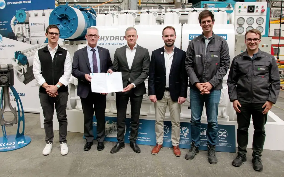 LR grants first type approval to marine hydrogen engine