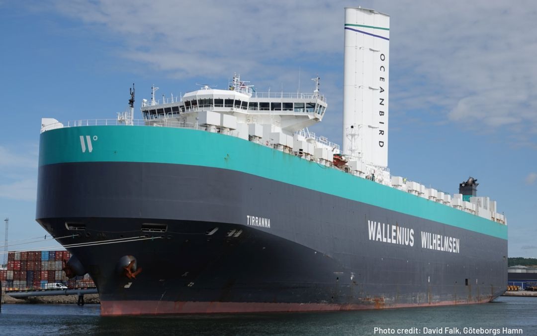 Oceanbird completes sea trial with Wing560 on car carrier