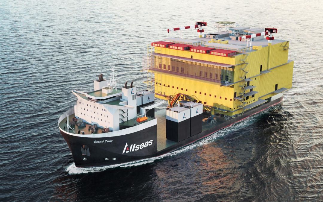 Allseas' Grand Tour will transport converter stations, image by Allseas