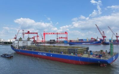 CSL OWL SRI launches first subsea rock installation vessel