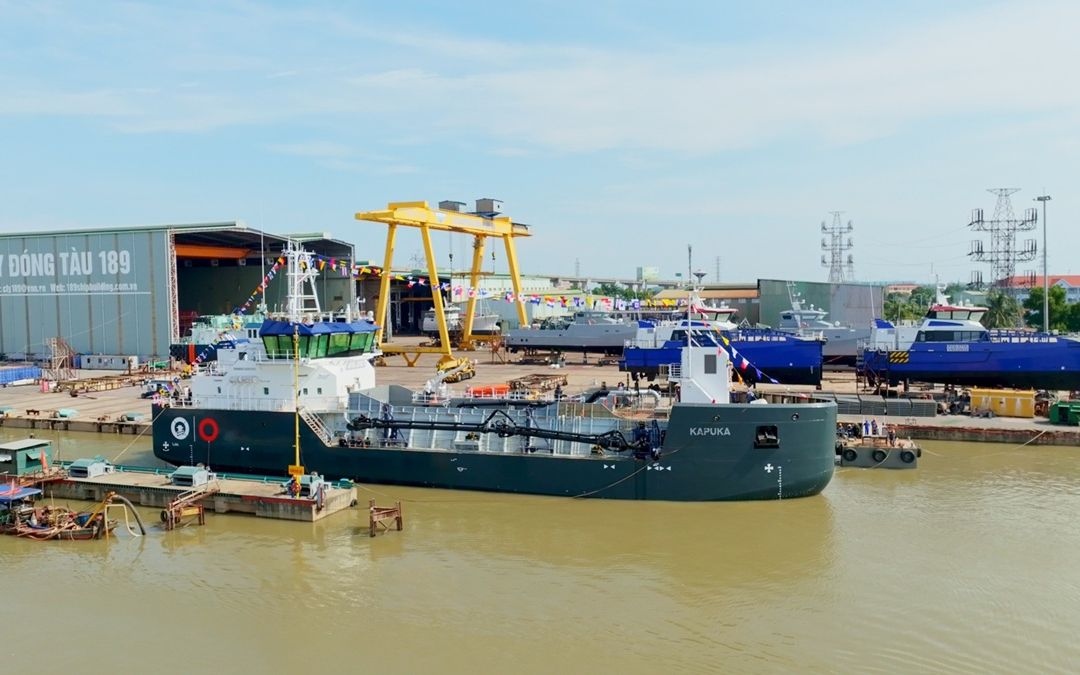 Damen Launch of TSHD1000 for Port Otago and Napier Port (2)
