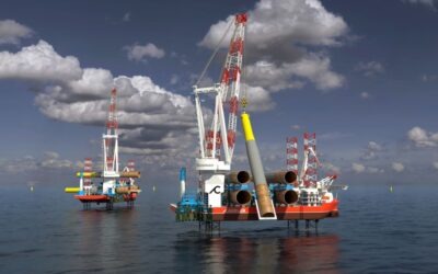 Huisman Leg Encircling Cranes for Cadeler’s new T-class