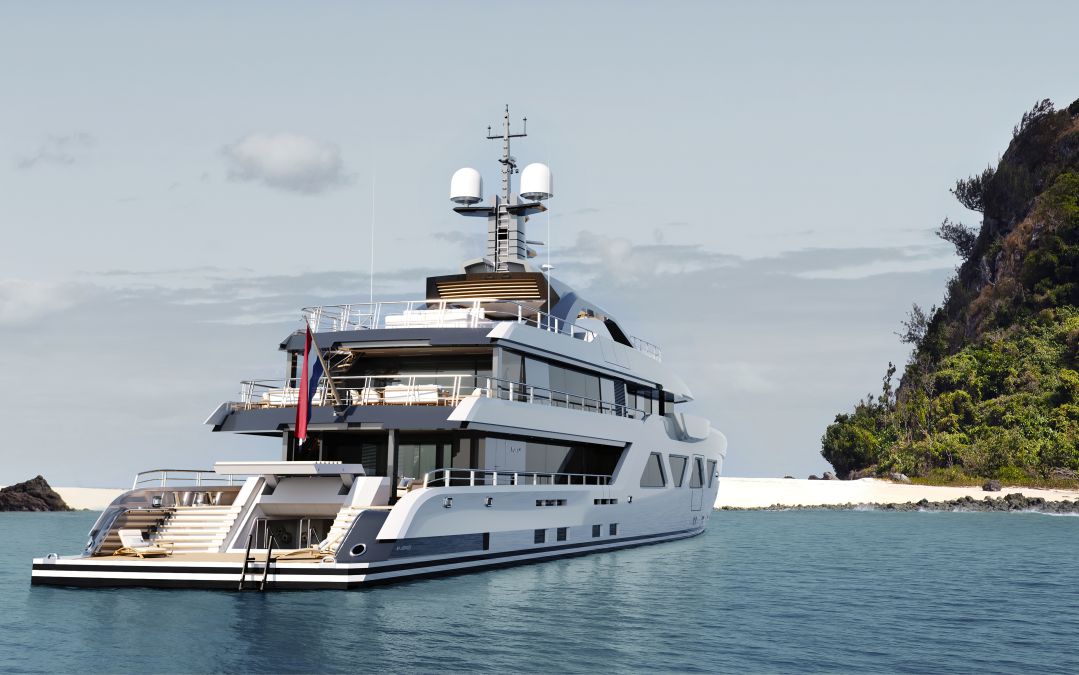 Impression of Amels 60 Project Vogue (image Damen Yachting)