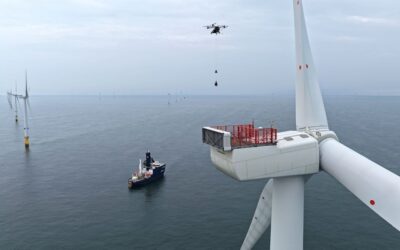 Ampelmann completes offshore cargo drone campaign