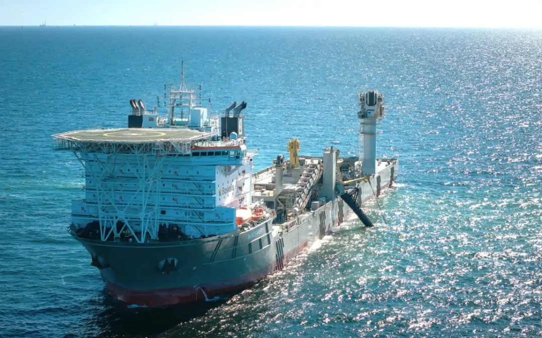 Windpiper at work in the Baltic Sea (photo Boskalis)