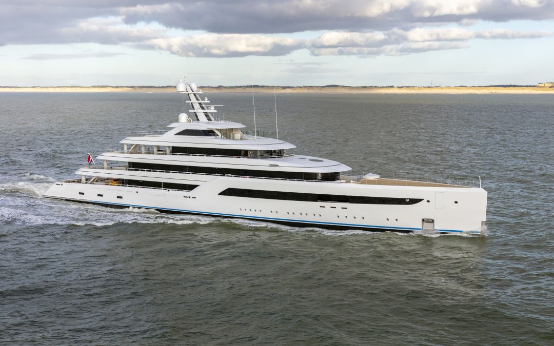 88.38-metre Zen was built by Feadship and delivered in April 2021 (photo Flying Focus)