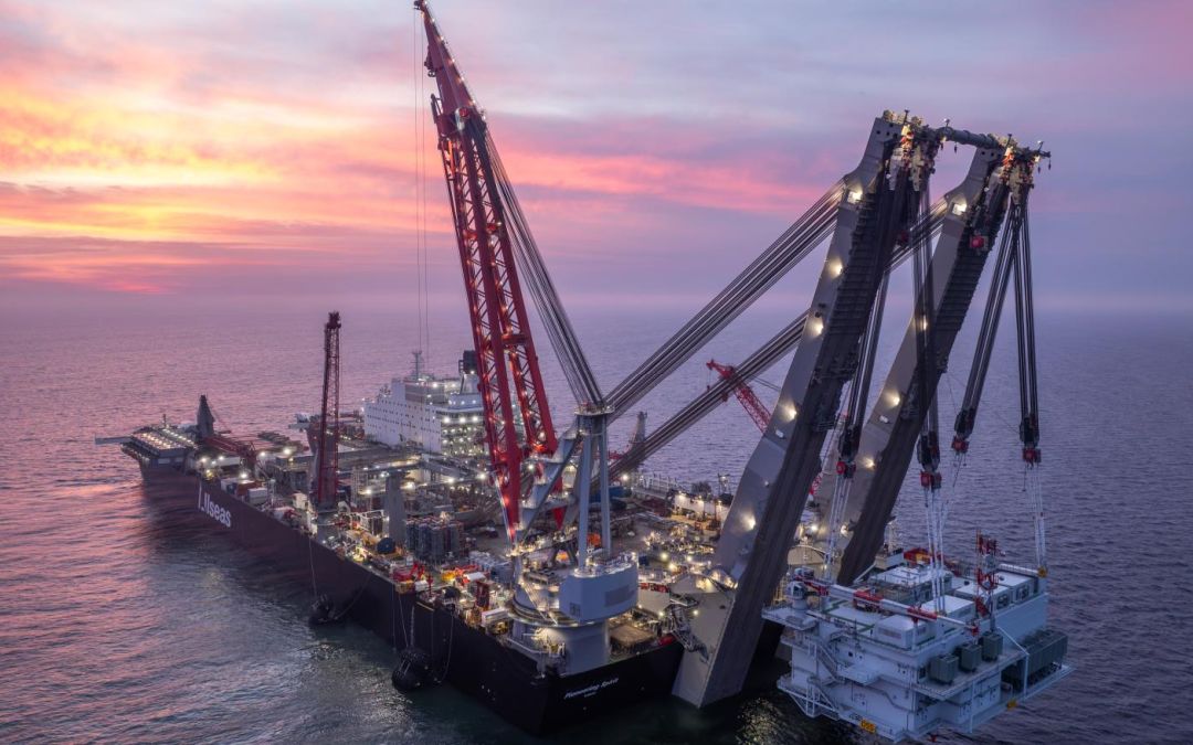 Pioneering Spirit installs OST-6-1 substations